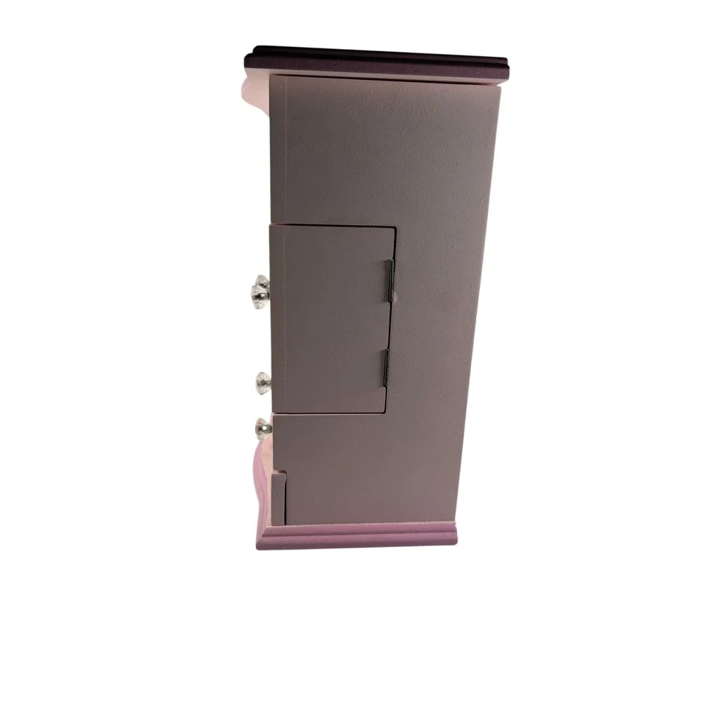 Unbranded Jewelry Armoire Kids OS Pink Good Musical Bird Flower Wood Box